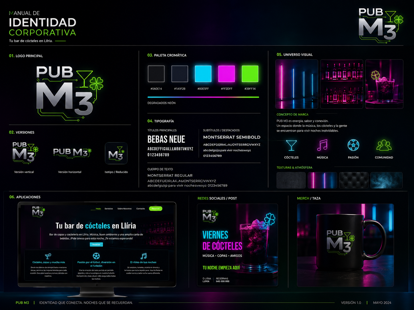 Manual de identidad visual del proyecto Pub M3